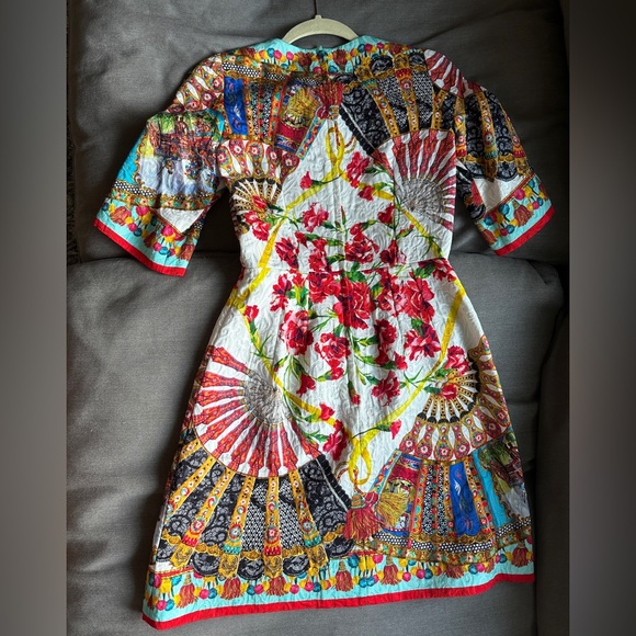 Dolce & Gabbana Printed Mini Dress Floral Size 38 - Picture 5 of 6